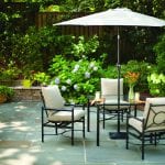 arranging patio furniture